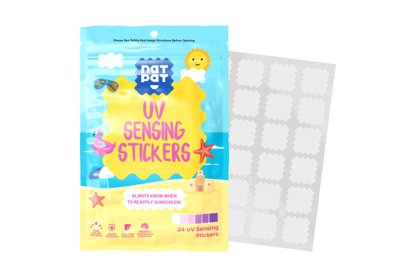 SunnyPatch UV-Detecting Stickers