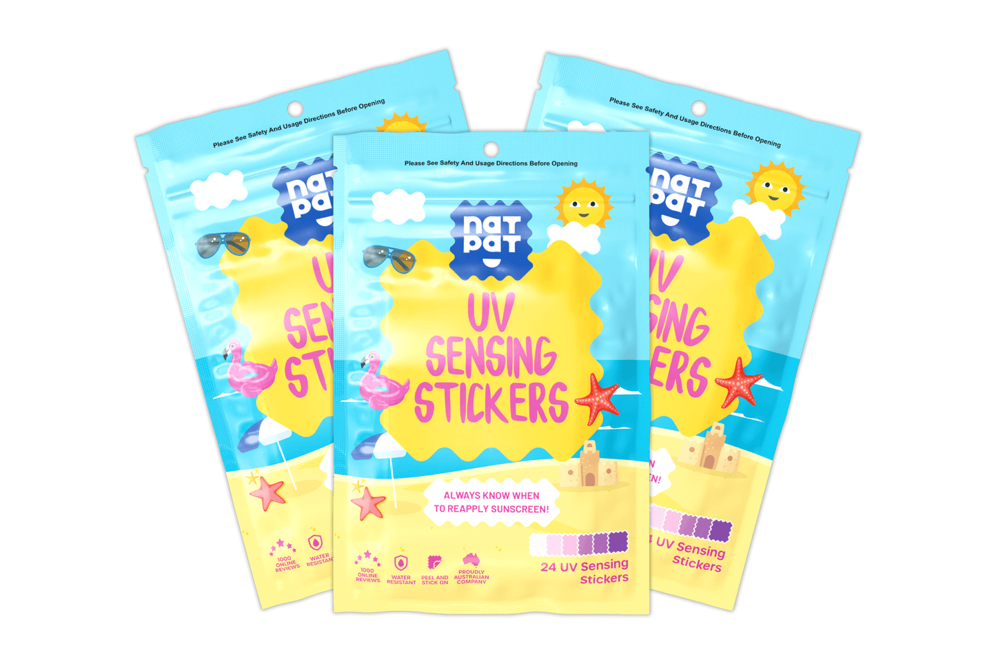 SunnyPatch UV-Detecting Stickers